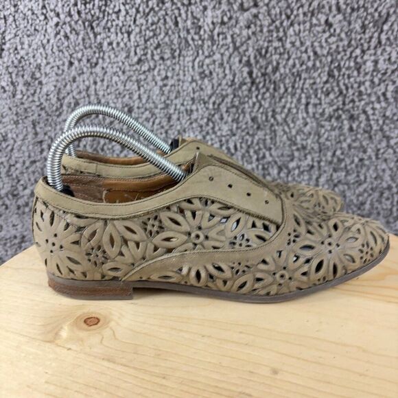 Ralph Lauren Denim Supply Shoes Hope Women 7 Wingtip Loafer Slip On Leather Flat - Picture 4 of 9